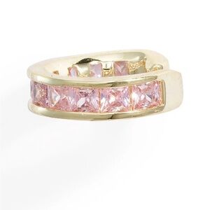 Melinda Maria Opulence Ear Cuff / Gold + Pink